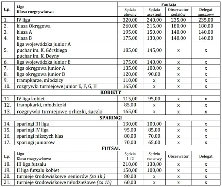 Sędzia piłkarski zarobki w Polsce: jakie stawki obowiązują w ligach?
